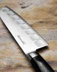 Nůž Santoku drážkovaný 17,5 cm Tamahagane San Black VG-5