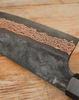 Nůž Santoku 16,5 cm Hatsukokoro Yorokobi Kurouchi SLD/SS