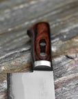 Nůž Santoku 17 cm Kunio Masutani VG-1 Nashiji mahagon