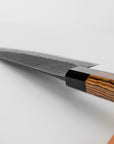Nůž Santoku 18 cm Mutsumi Hinoura Nashiji Kurouchi Shirogami