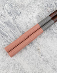 Japonské hůlky na sushi Kawai - Hachikaku Nuriwake Bicolor Pink