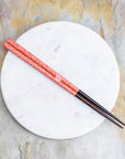 Japonské hůlky na sushi Kawai - Karakusa Red