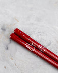 Japonské hůlky na sushi Kawai - Oshidori Neko Red