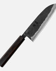 Nůž Santoku 16,5 cm Hatsukokoro Sumi Kurouchi Aogami
