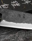 Nůž Santoku 16,5 cm Hatsukokoro Sumi Kurouchi Aogami
