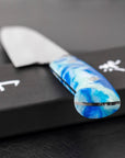 Nůž Santoku 18 cm Takeshi Saji modrý akryl STRIX