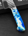 Nůž Santoku 18 cm Takeshi Saji modrý akryl STRIX