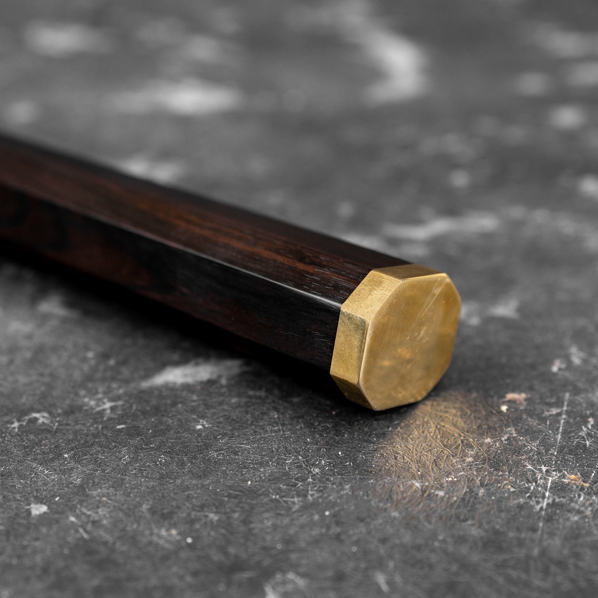 Nůž Bunka 17 cm Yu Kurosaki Kokusen Brass Aogami Super/SS