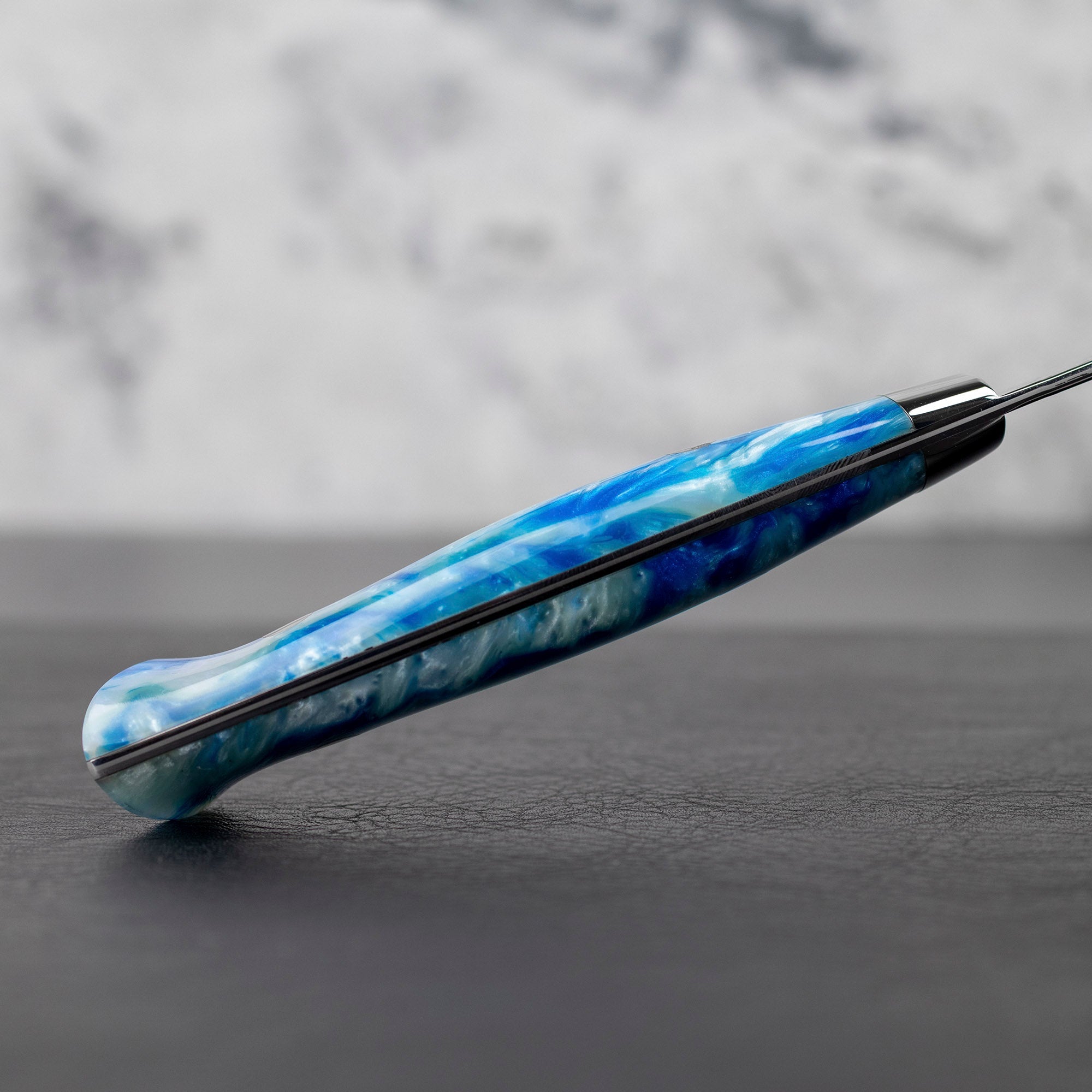 Nůž šéfkuchařský 21 cm Takeshi Saji modrý akryl STRIX