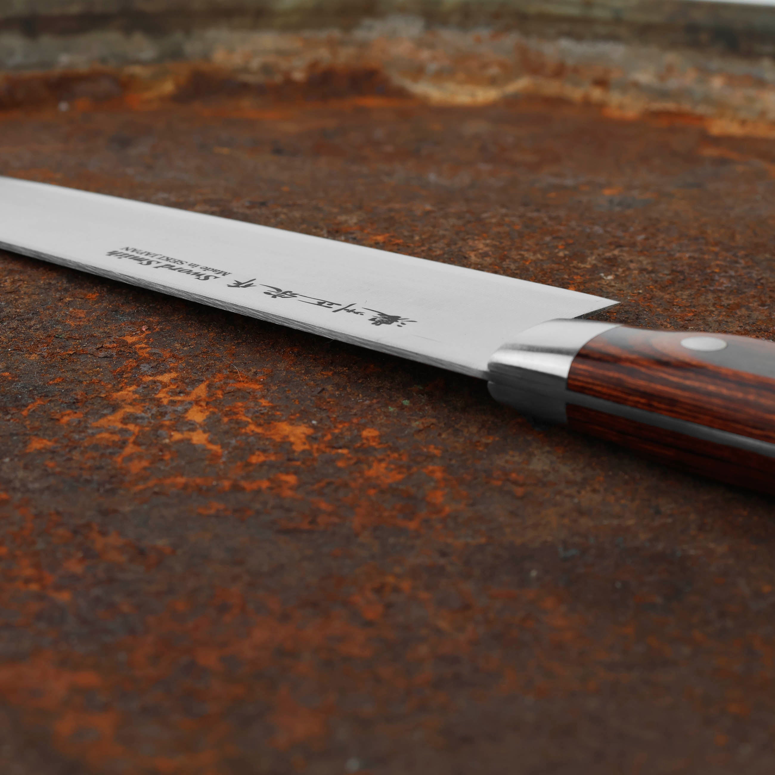 Nůž Příbory šéfkuchařský 21 cm Yashurio, mahagonové, Shirogami