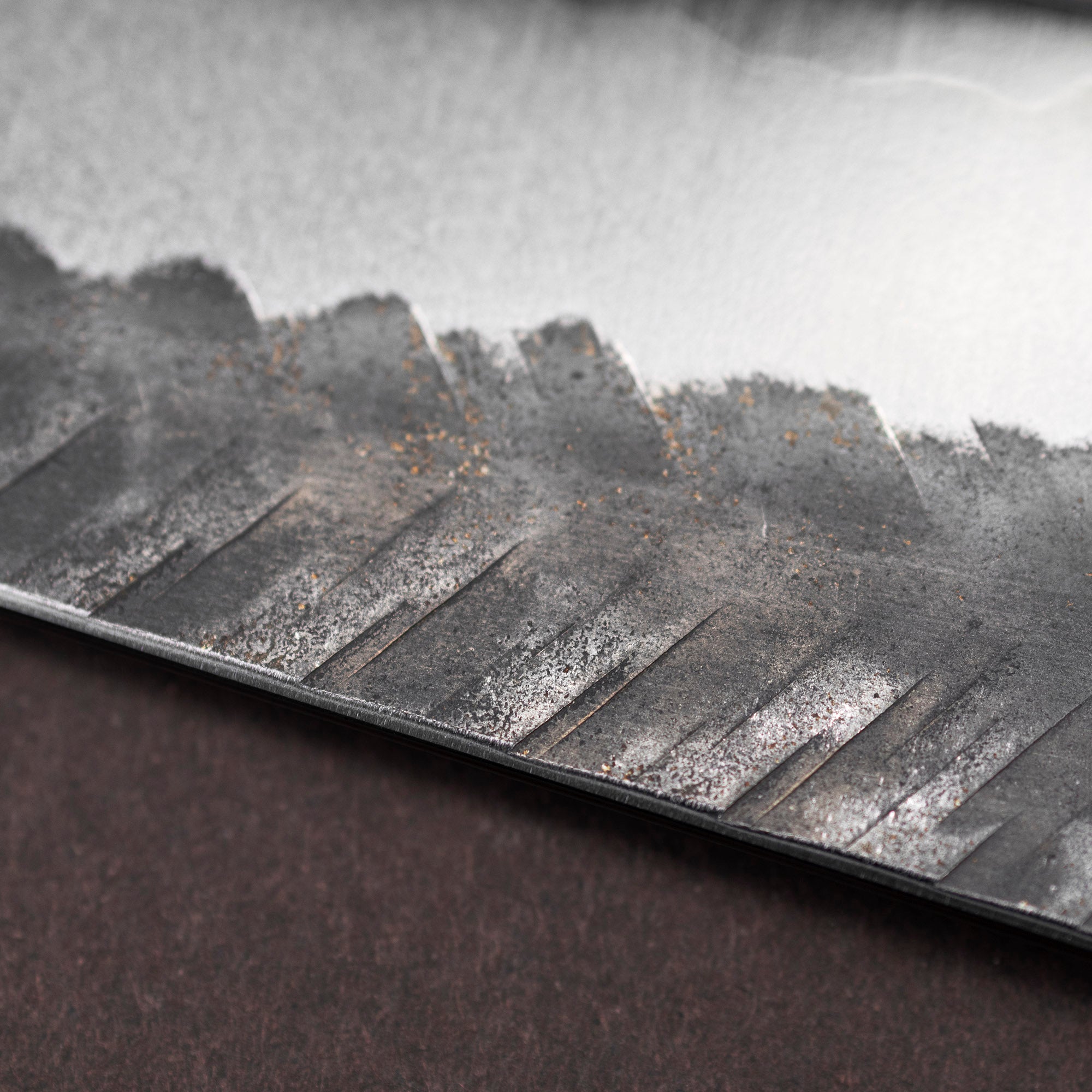 Nůž šéfkuchařský 21 cm Yoshimi Kato Aogami Kurouchi V-Tsuchime Super/SS