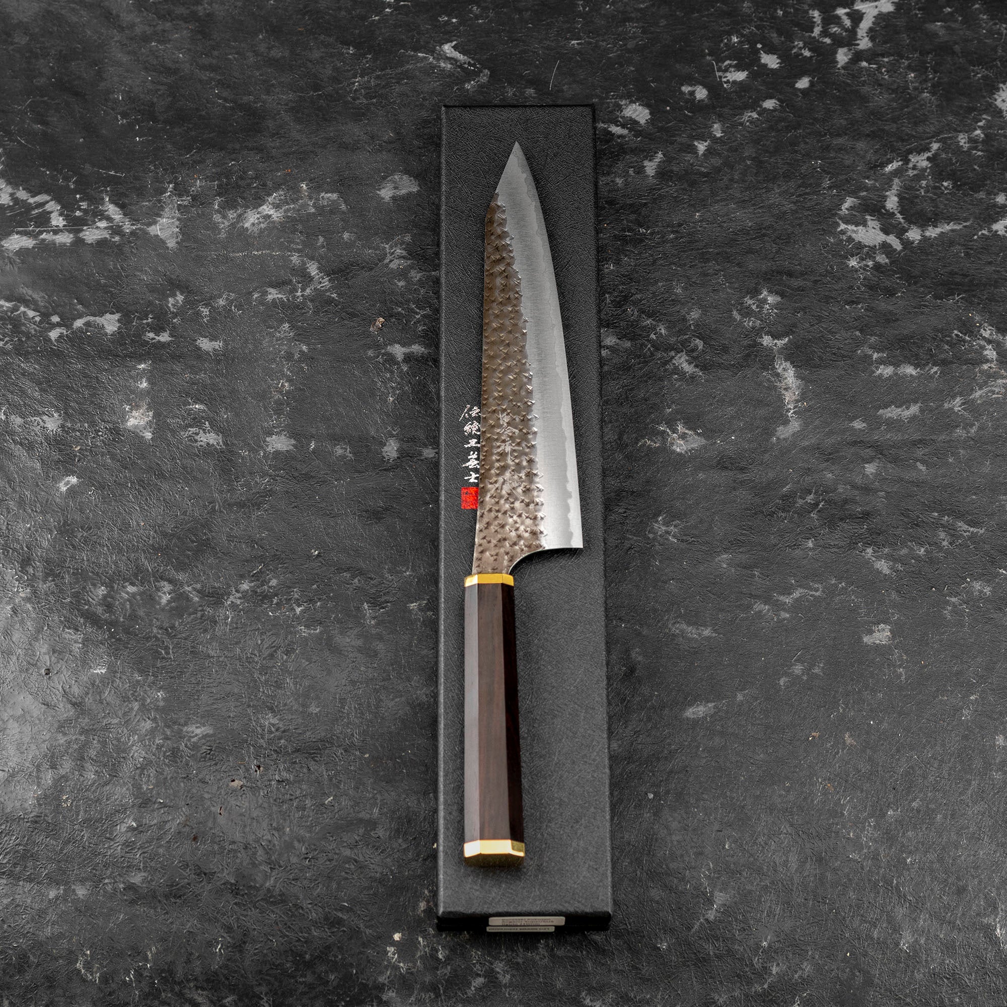 Nůž šéfkuchařský 21 cm Yu Kurosaki Kokusen Brass Aogami Super/SS
