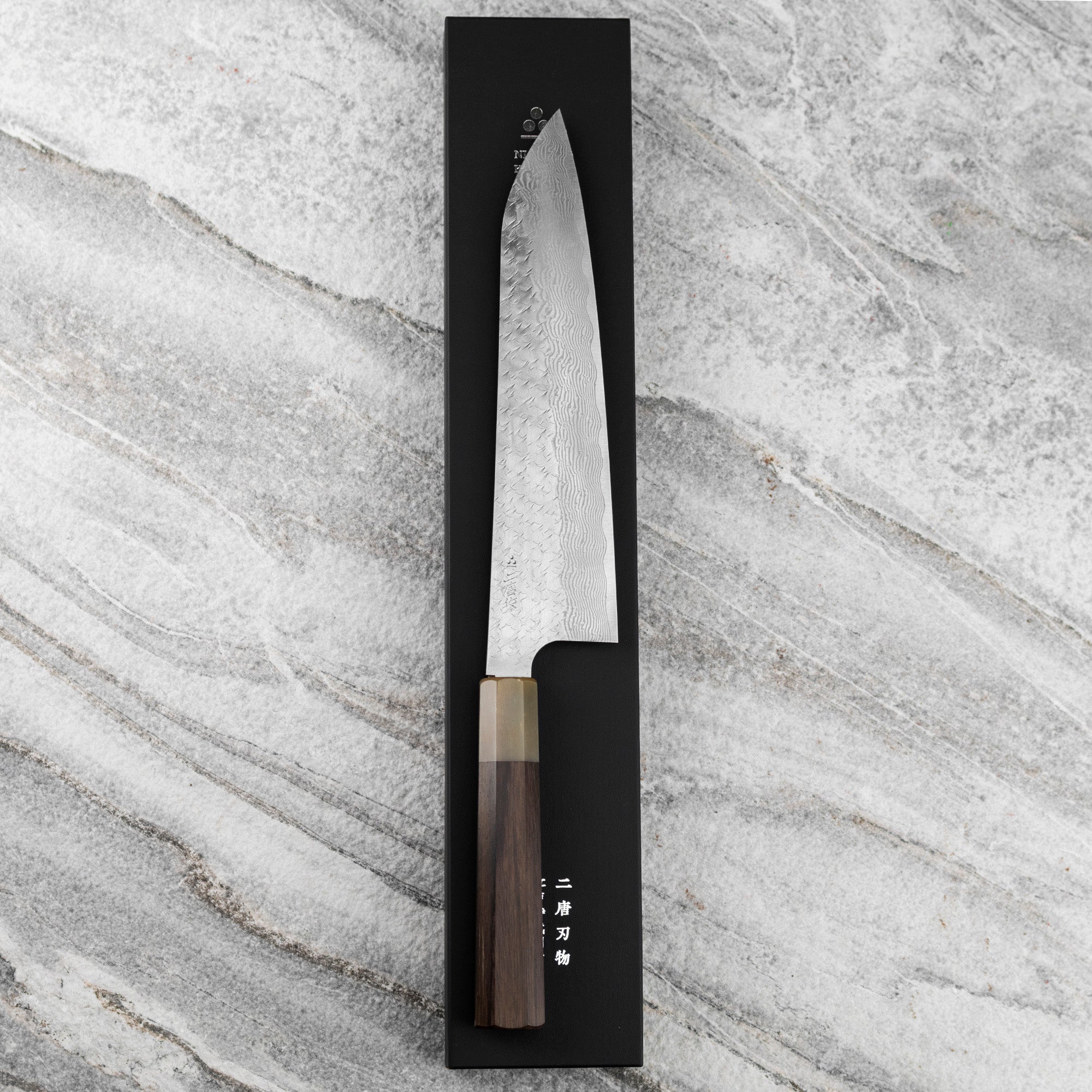 Nůž šéfkuchařský 23 cm Nigara Hamono STRIX Damašek