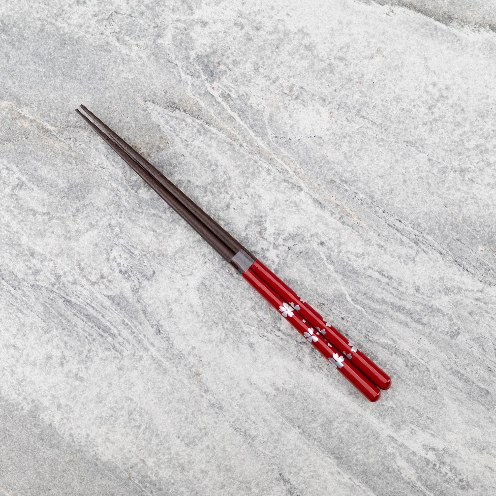 Kawai japonské sushi hůlky - Sabiginpaku třešňový květ červený