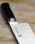 Nůž Santoku drážkovaný 17,5 cm Tamahagane San Black VG-5