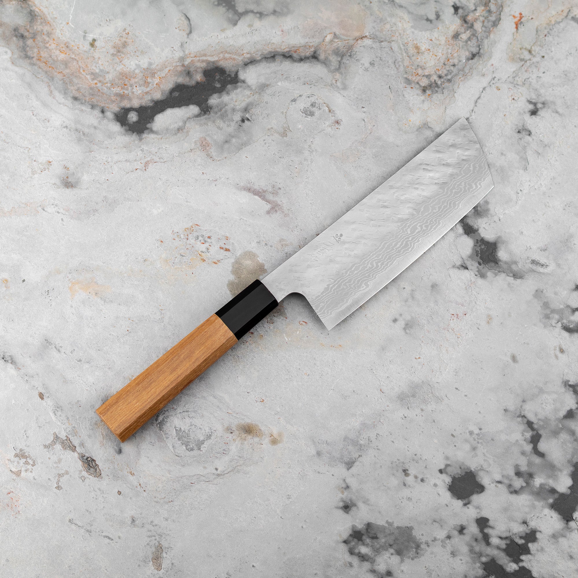 Nůž Nakiri 14,5 cm Nigara Hamono VG-10 Damašek