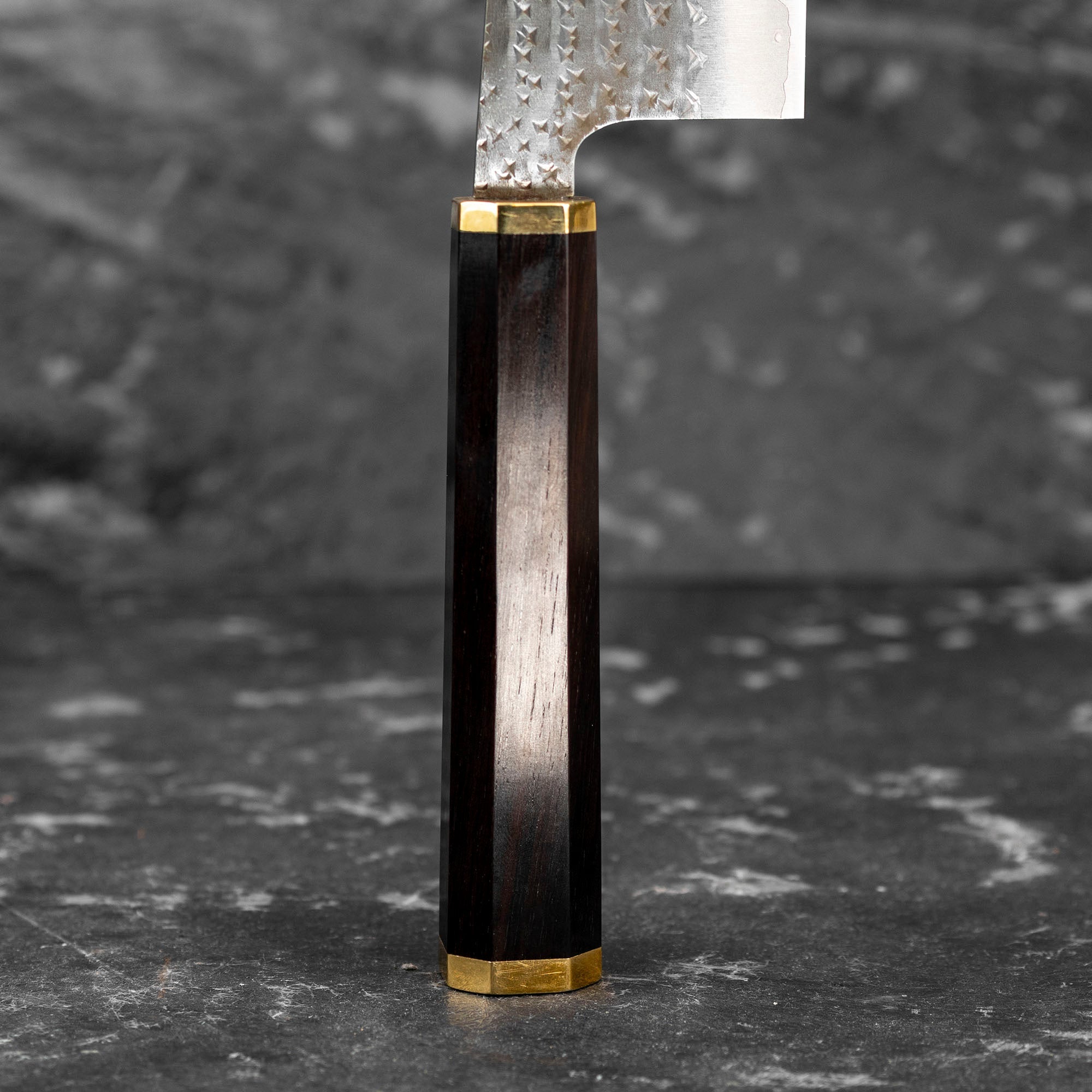 Nůž Nakiri 16 cm Yu Kurosaki Kokusen Brass Aogami Super/SS