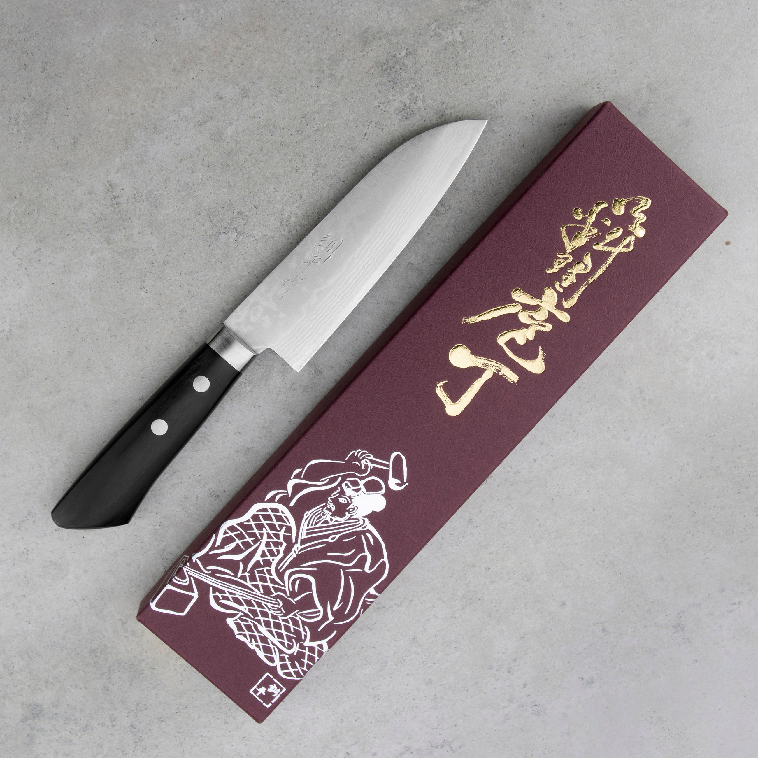 Nůž Mini Santoku 13 cm Kunio Masutani VG-10 Damascus