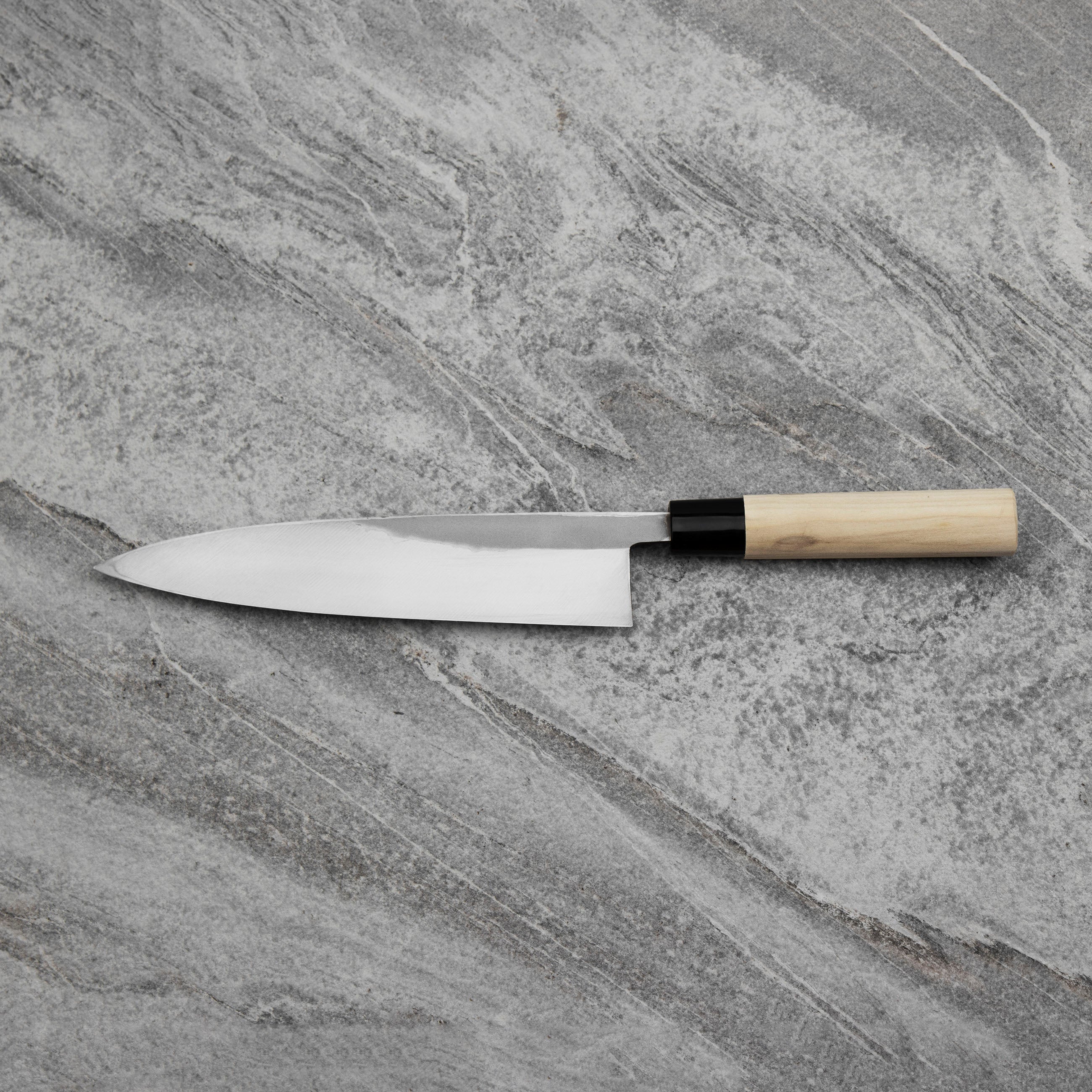 Nůž Miroshi Deba 21 cm Ittetsu Forge Black Shirogami