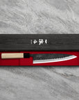 Nůž Miroshi Deba 21 cm Ittetsu Forge Black Shirogami