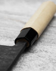 Nůž Miroshi Deba 24 cm Ittetsu Forge Black Shirogami