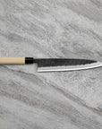 Nůž Miroshi Deba 24 cm Ittetsu Forge Black Shirogami