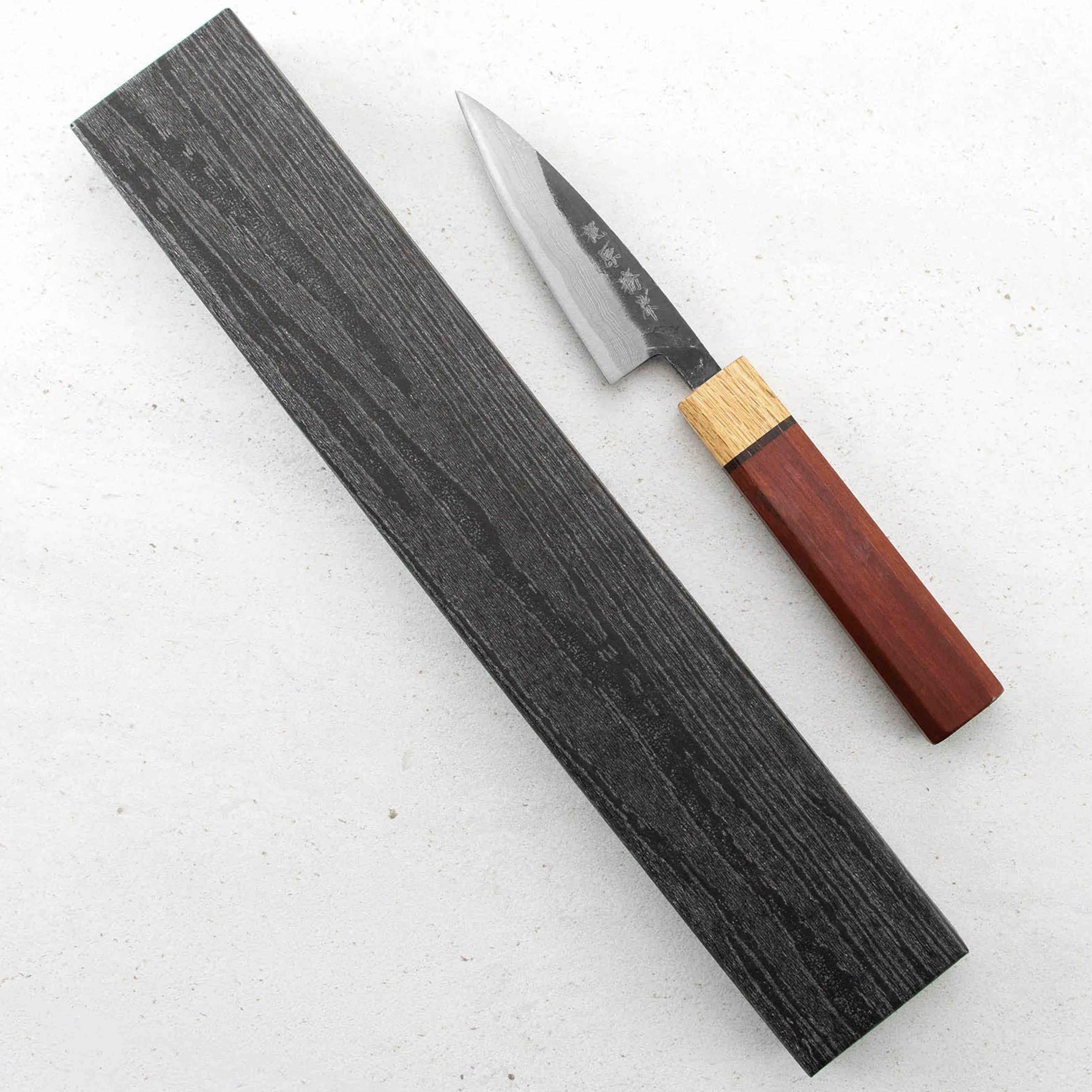 Nůž na ovoce a zeleninu 9 cm Kajiwara Damascus Aogami 