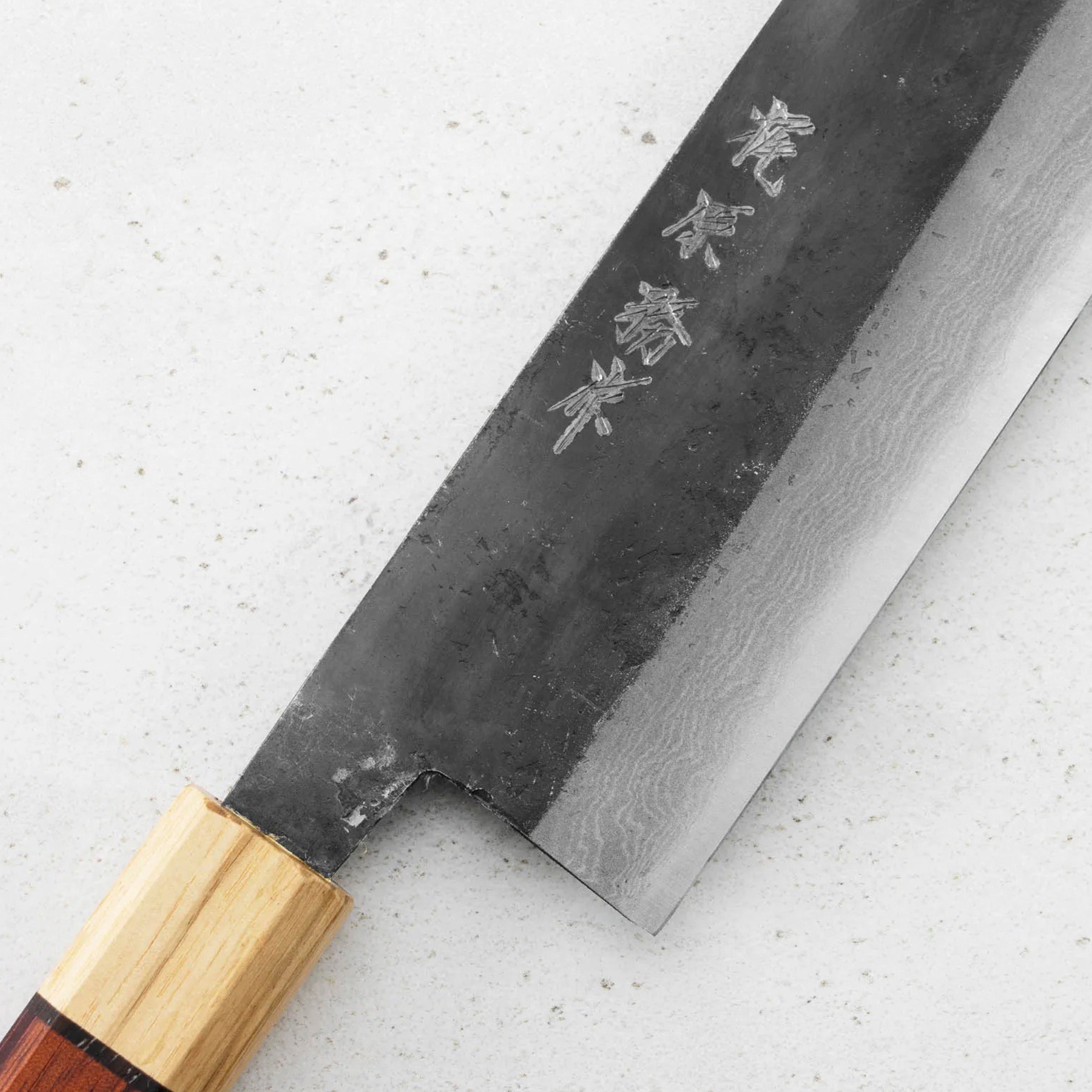 Nůž Nakiri 16,5 cm Kajiwara Damascus Aogami 