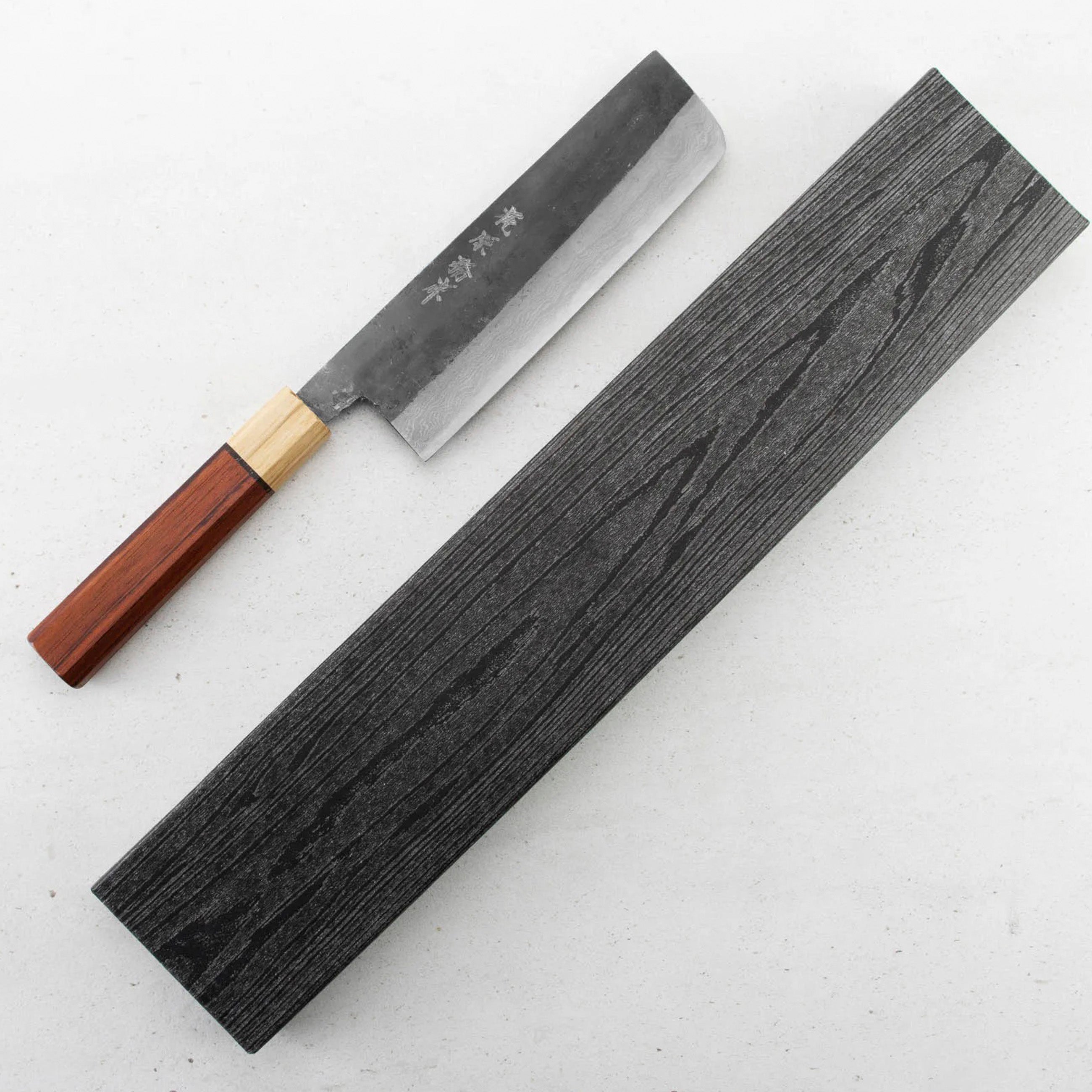 Nůž Nakiri 16,5 cm Kajiwara Damascus Aogami 