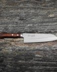 Nůž Santoku 17 cm Kunio Masutani VG-1 Hammered mahagon