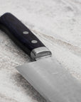 Nůž Santoku 17 cm Kunio Masutani VG-10 Hammered Blue Damascus