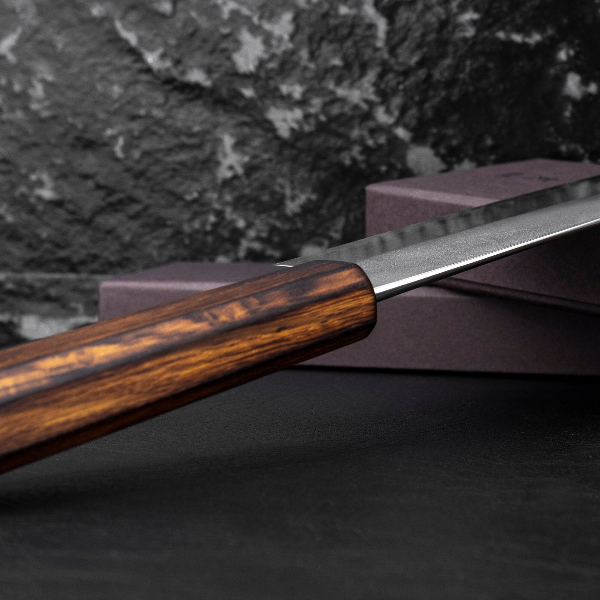 Nůž Santoku 17 cm Yoshimi Kato Nashiji Ginsan/SS