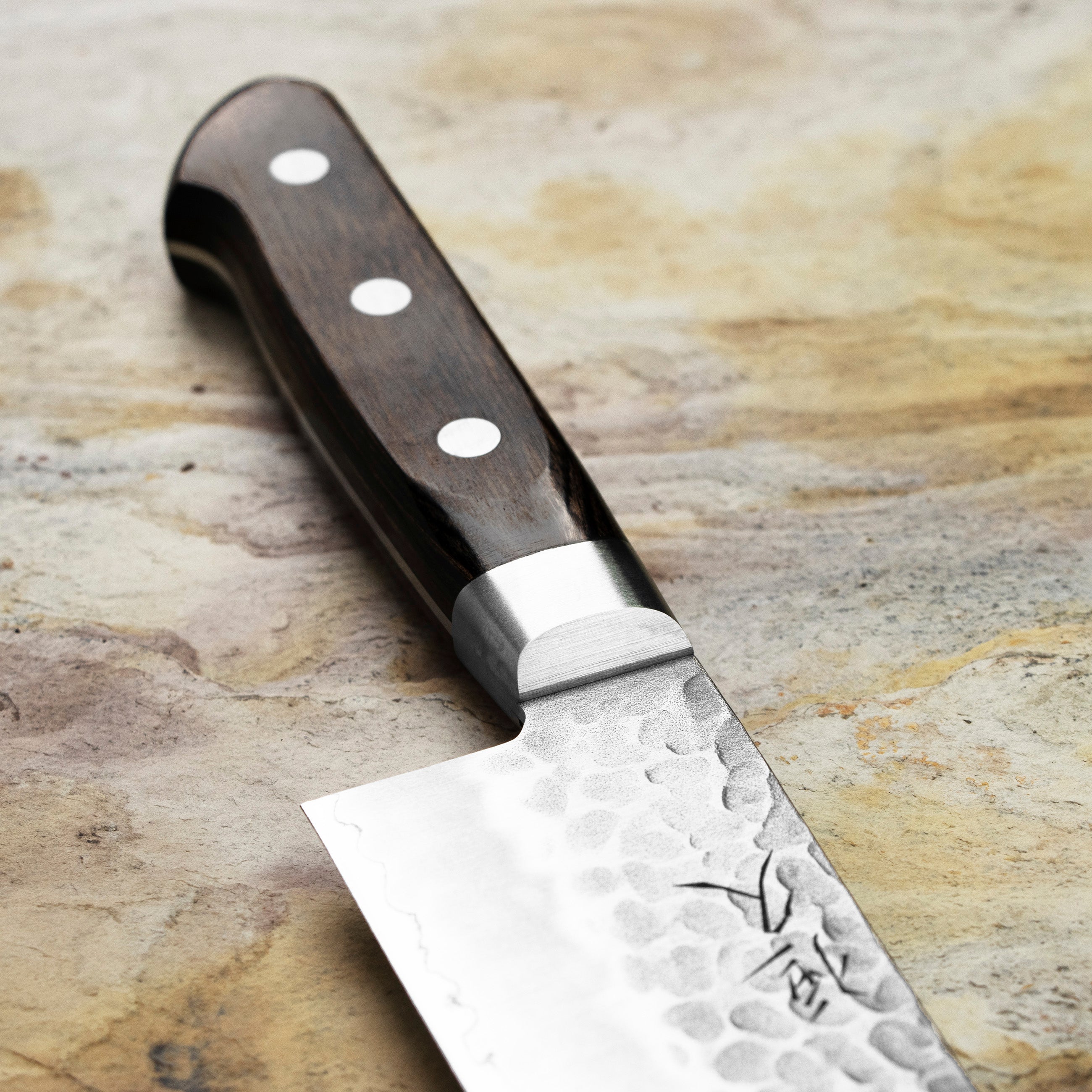 Nůž Santoku 18 cm Hokiyama Murakumo AUS-8 Brown