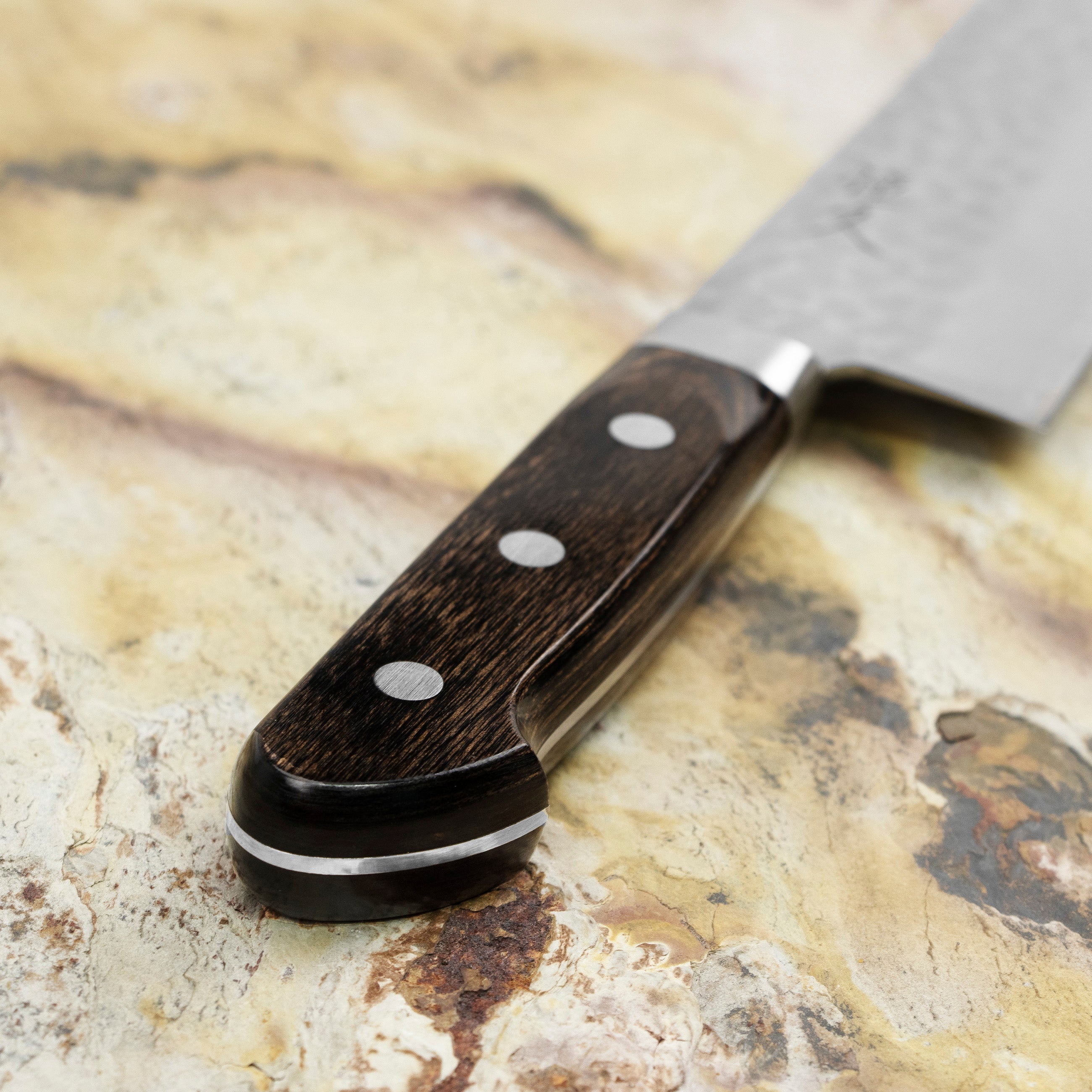 Nůž Santoku 18 cm Hokiyama Murakumo AUS-8 Brown