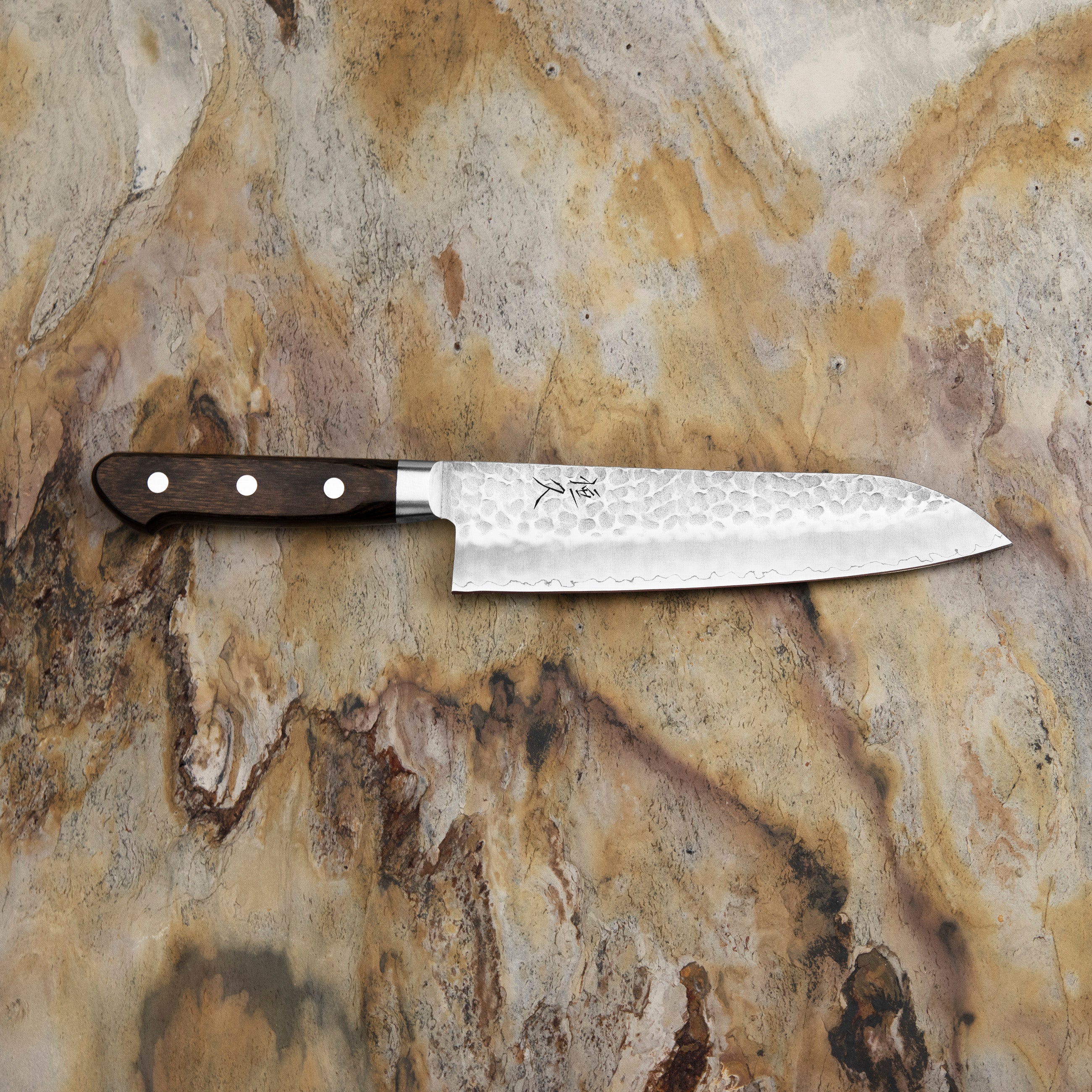 Nůž Santoku 18 cm Hokiyama Murakumo AUS-8 Brown