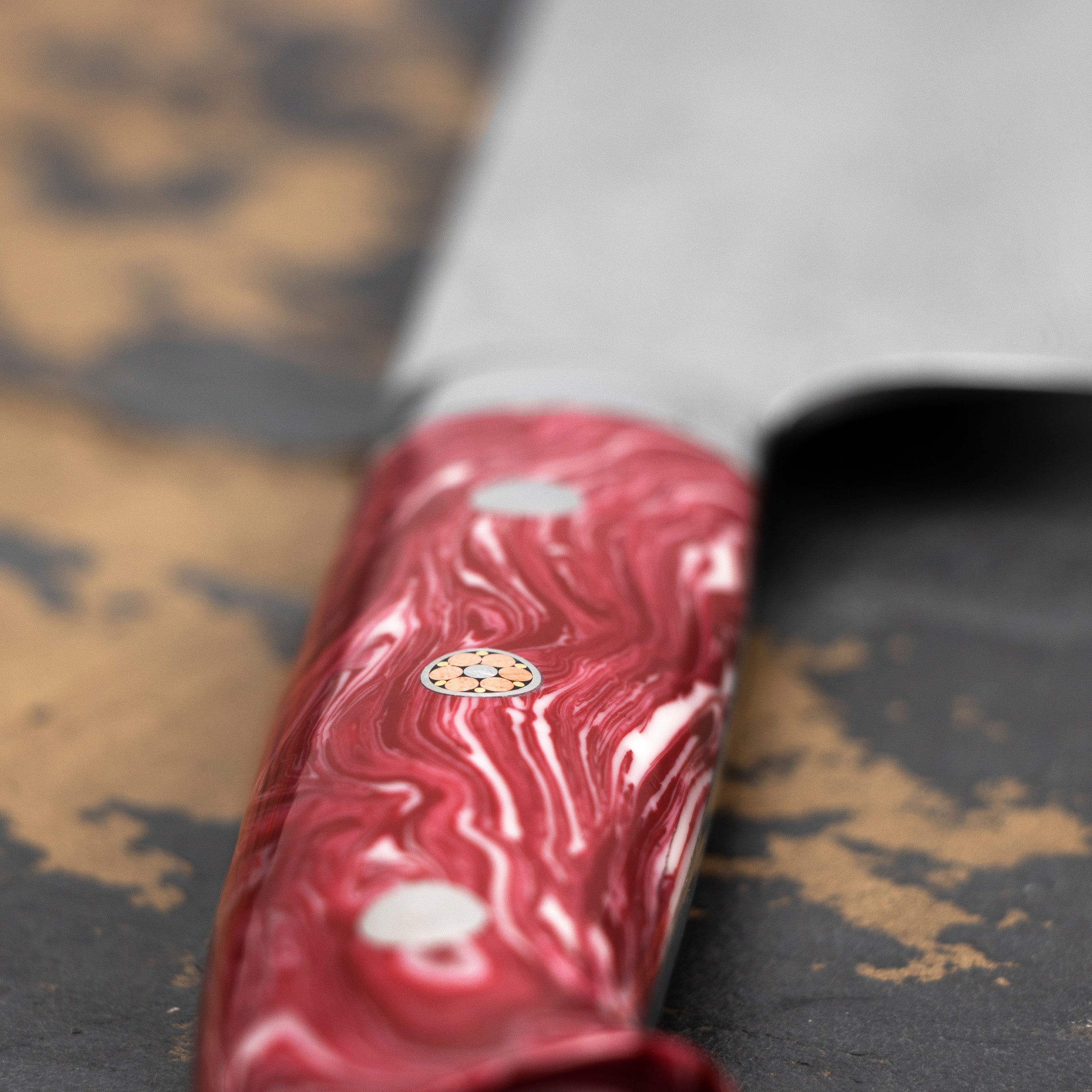 Nůž Santoku 18 cm Takeshi Saji Red Turquoise R2