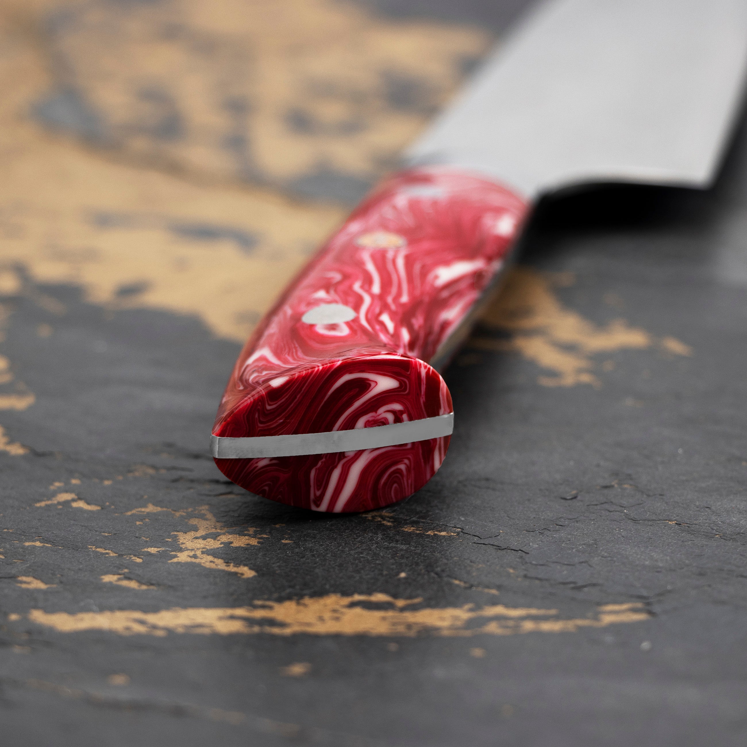 Nůž Santoku 18 cm Takeshi Saji Red Turquoise R2