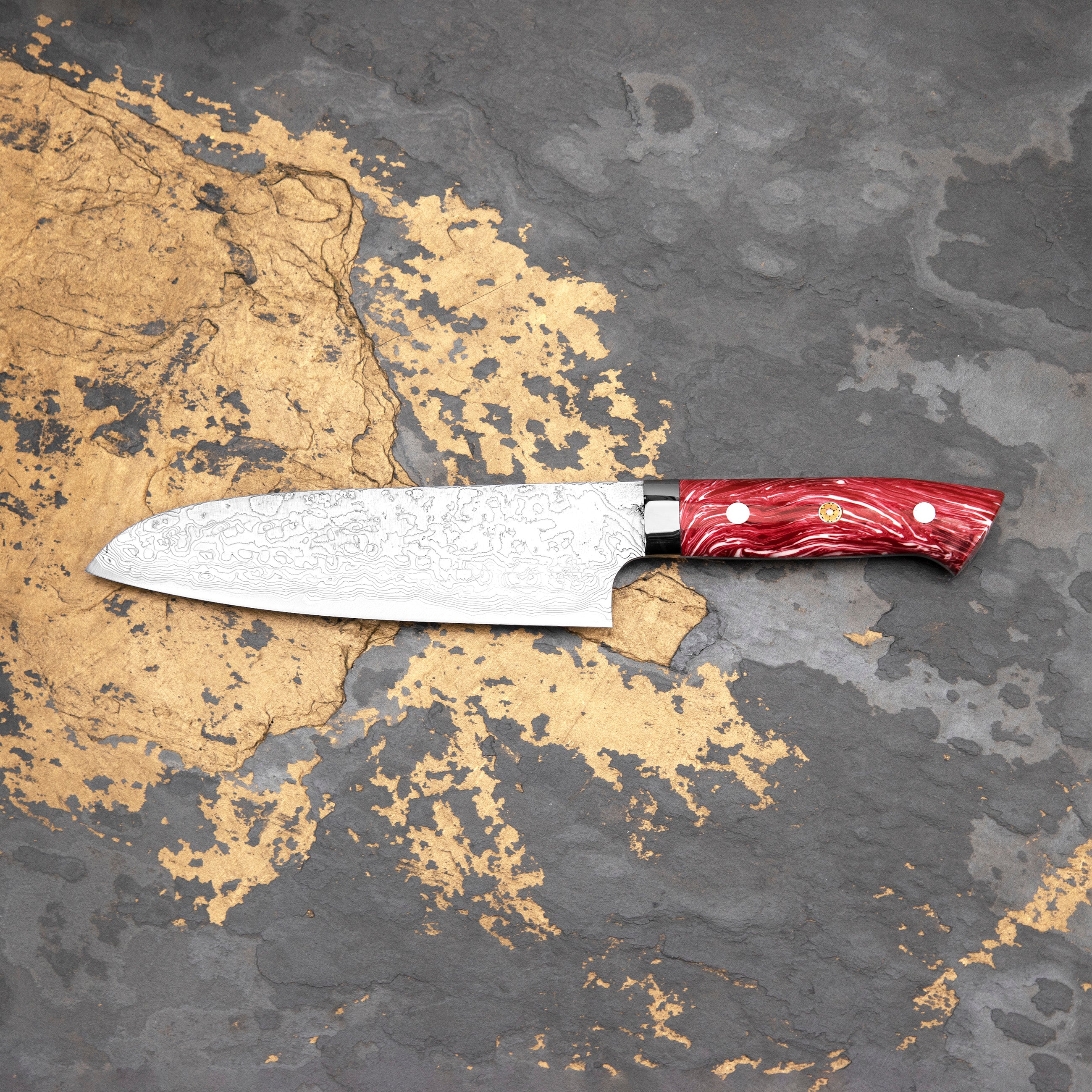 Nůž Santoku 18 cm Takeshi Saji Red Turquoise R2