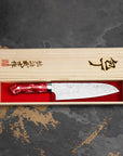 Nůž Santoku 18 cm Takeshi Saji Red Turquoise R2