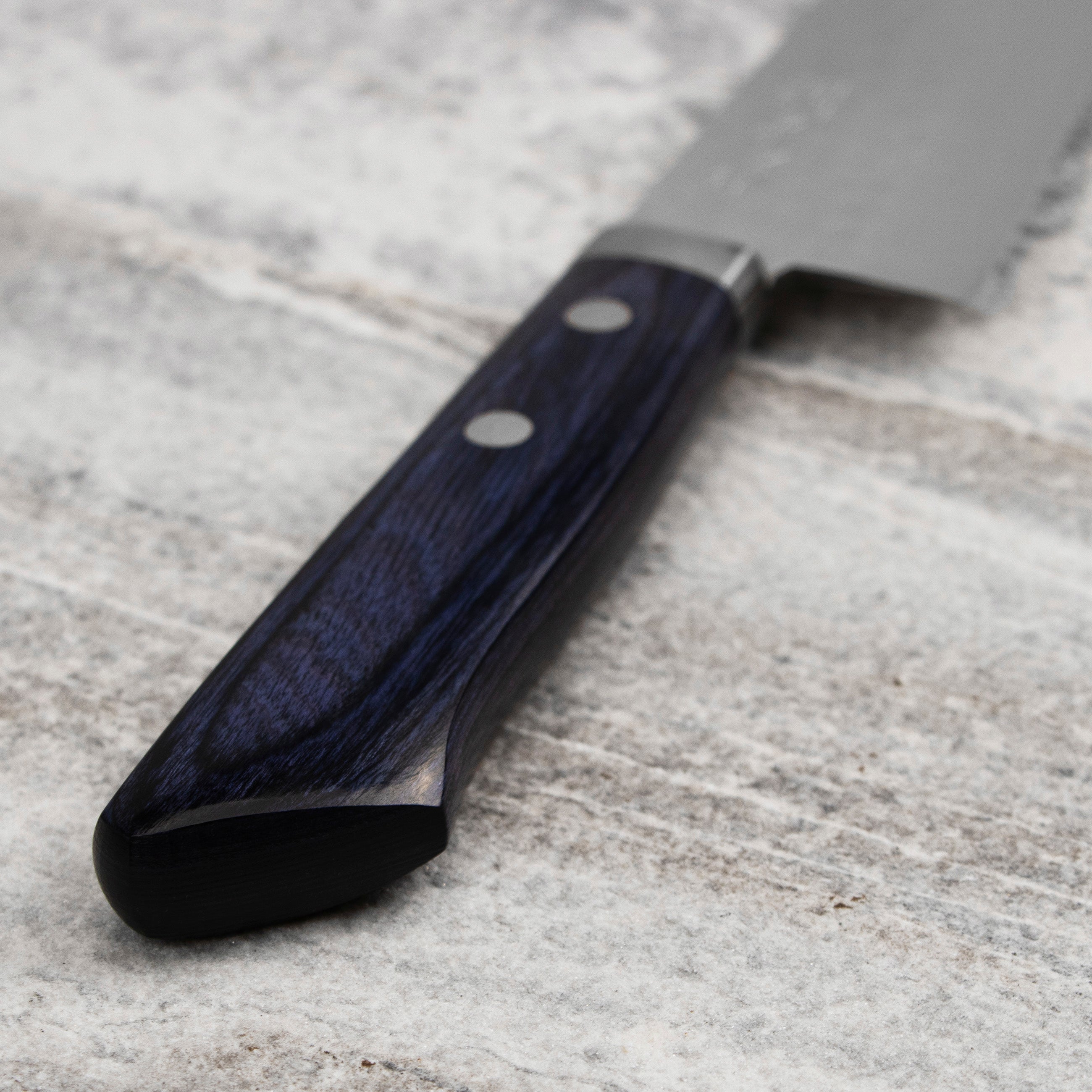 Nůž šéfkuchařský 18 cm Kunio Masutani VG-10 Hammered Blue Damascus