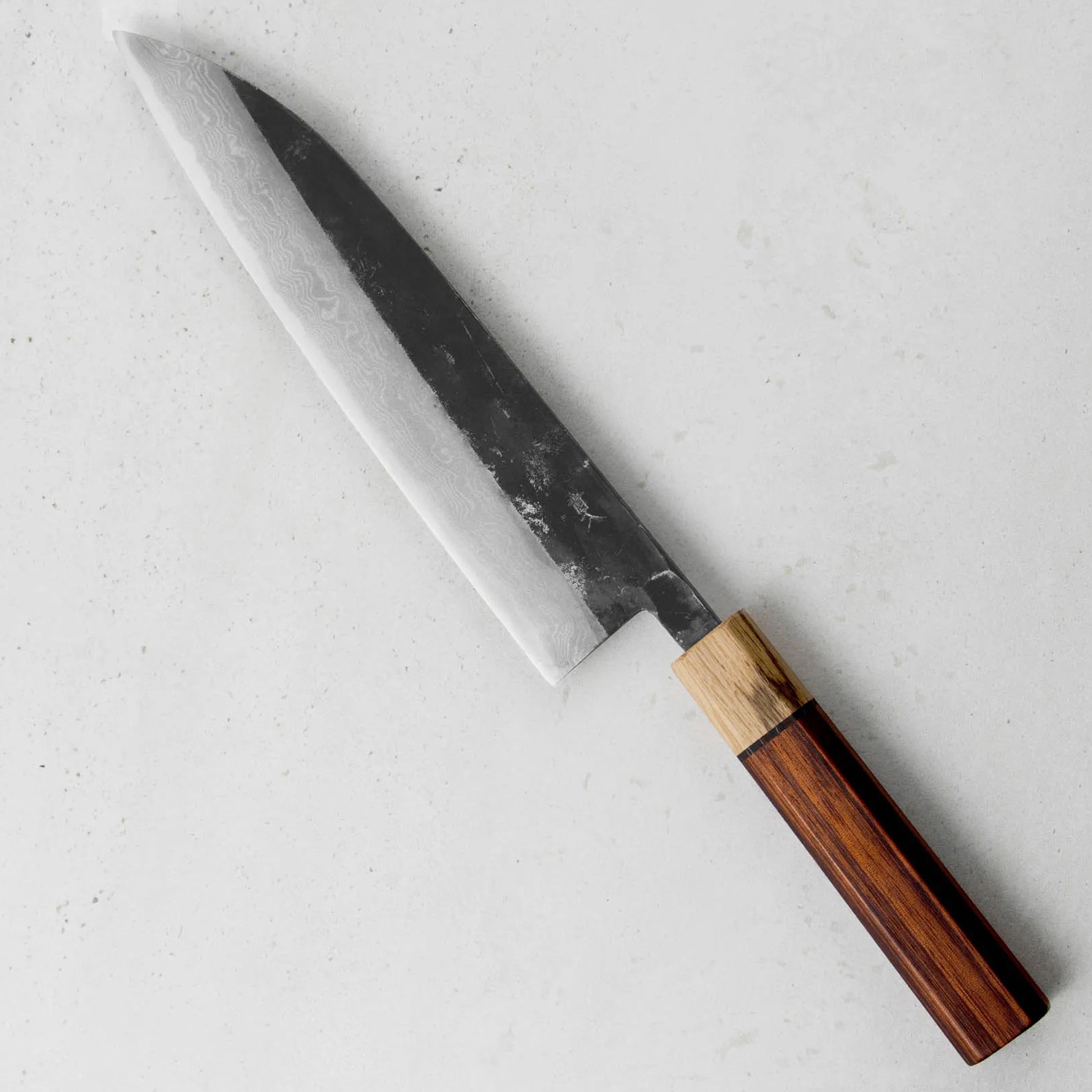 Nůž šéfkuchařský 21 cm Kajiwara Damascus Aogami 