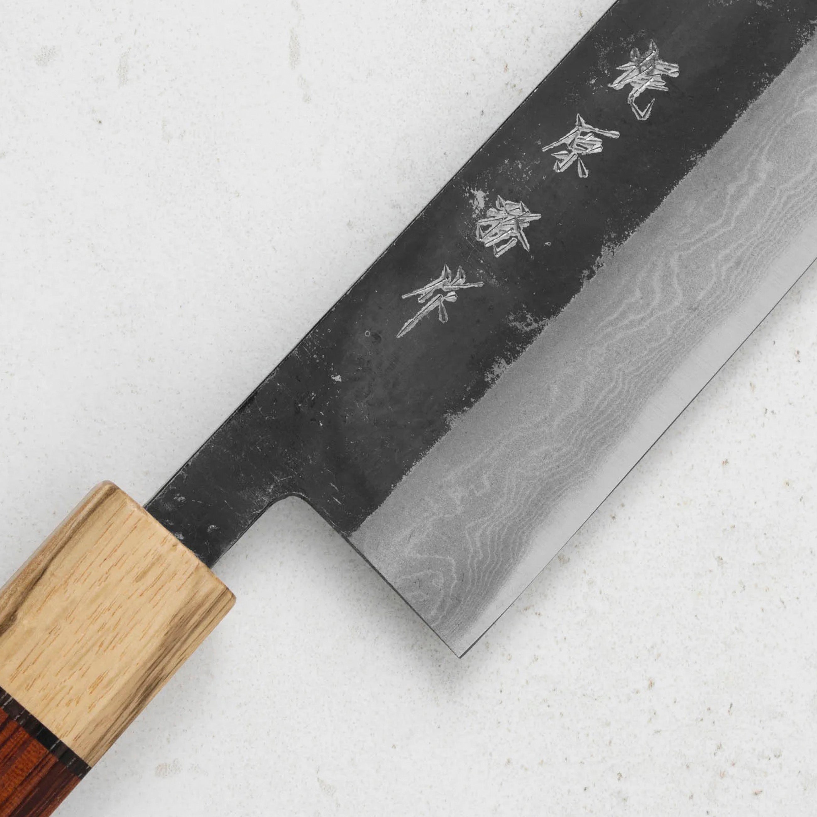 Nůž šéfkuchařský 21 cm Kajiwara Damascus Aogami 