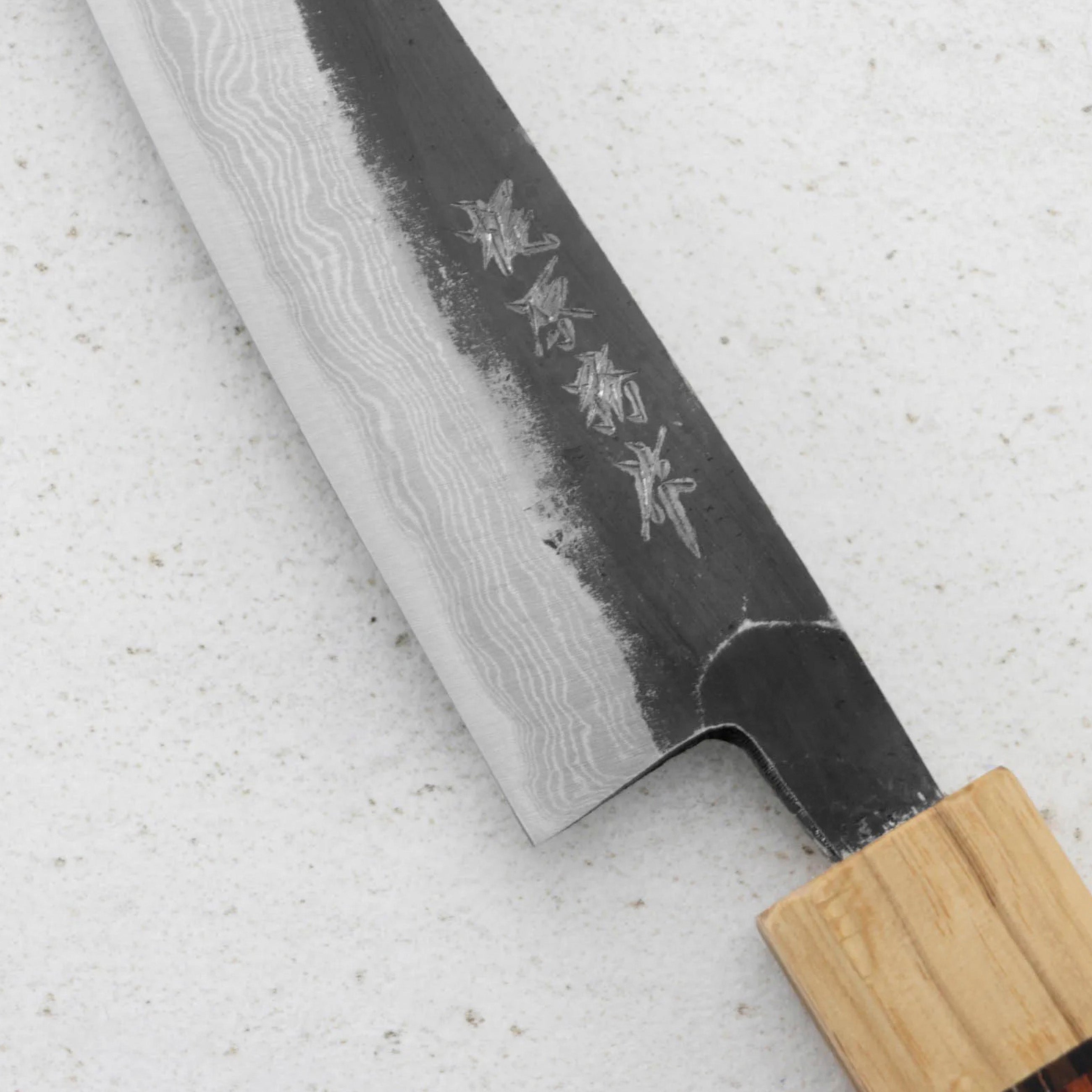 Nůž univerzální 12 cm Kajiwara Damascus Aogami 