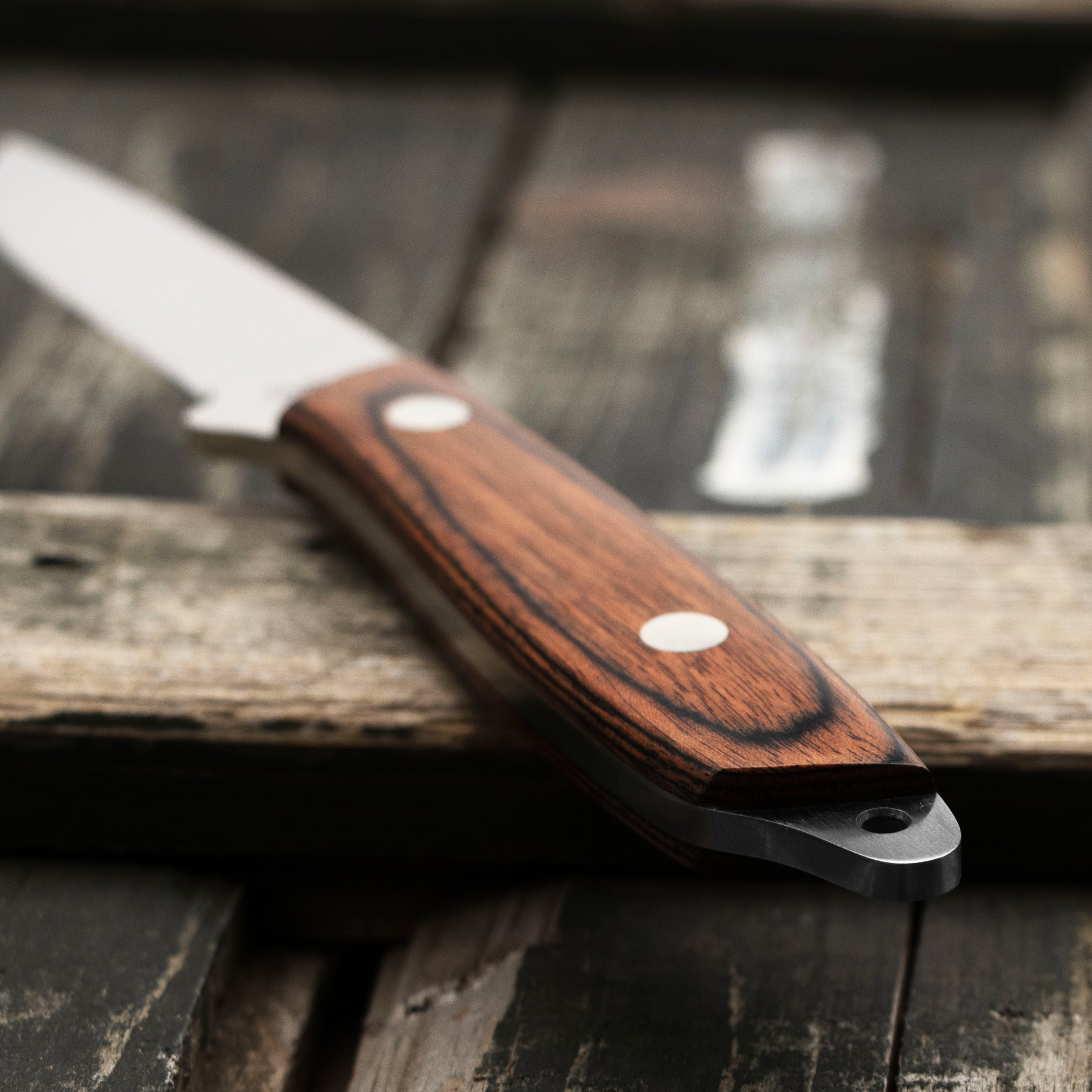 Outdoorový nůž Hattori Amago Cocobolo AUS-8 Outdoor 6,5 cm