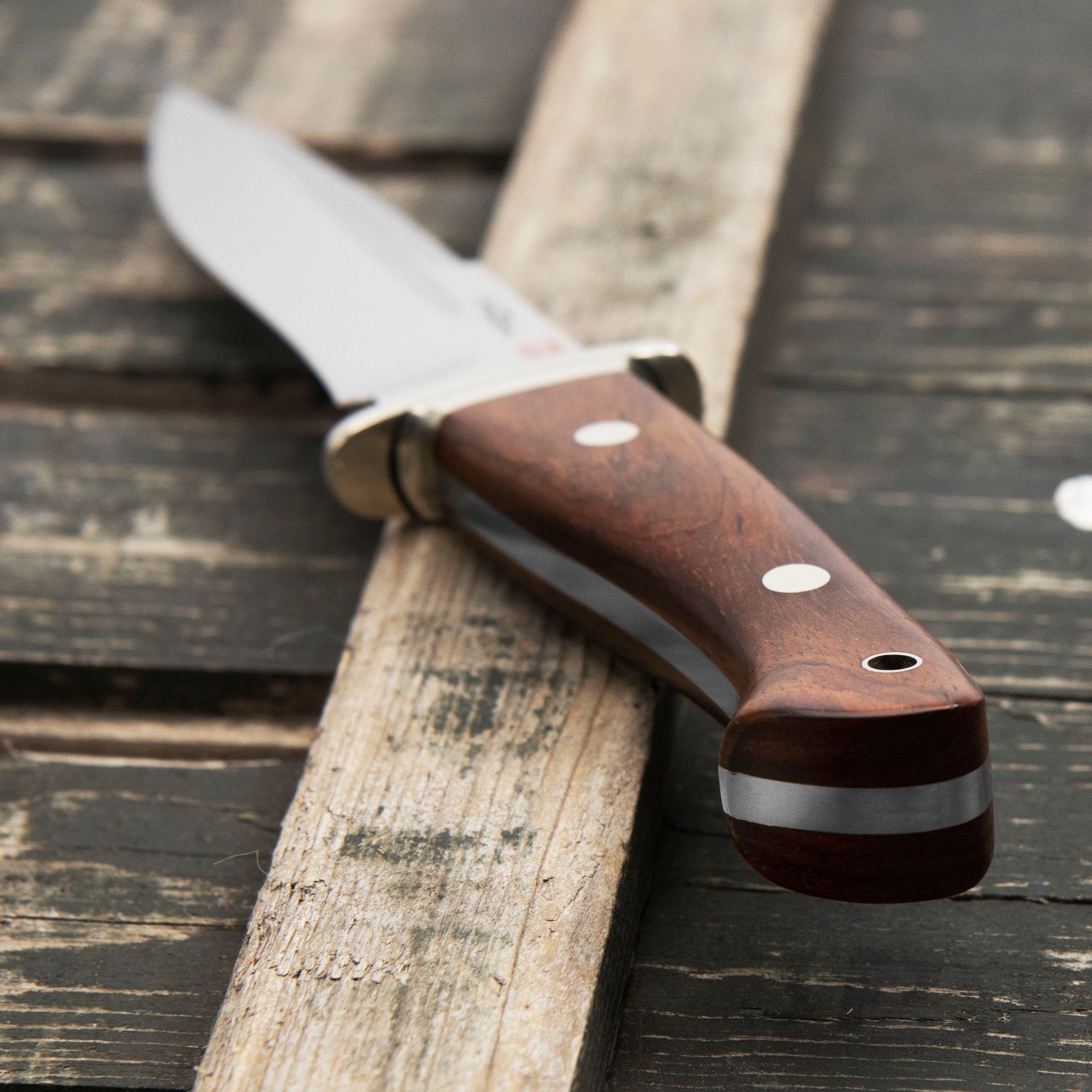 Outdoorový nůž Hattori Fighter S AUS-8 Cocobolo Outdoor 15,5 cm