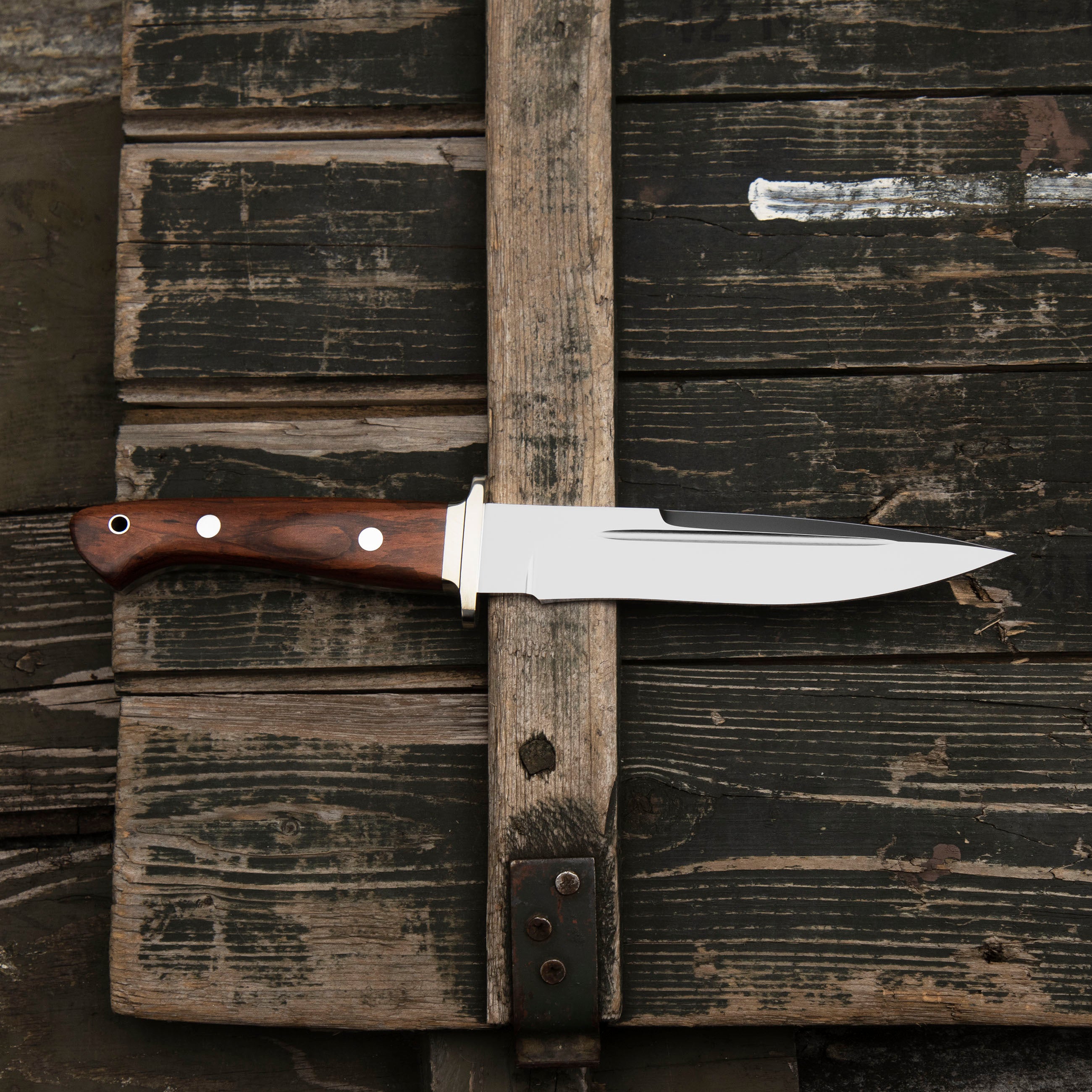 Outdoorový nůž Hattori Fighter S AUS-8 Cocobolo Outdoor 15,5 cm