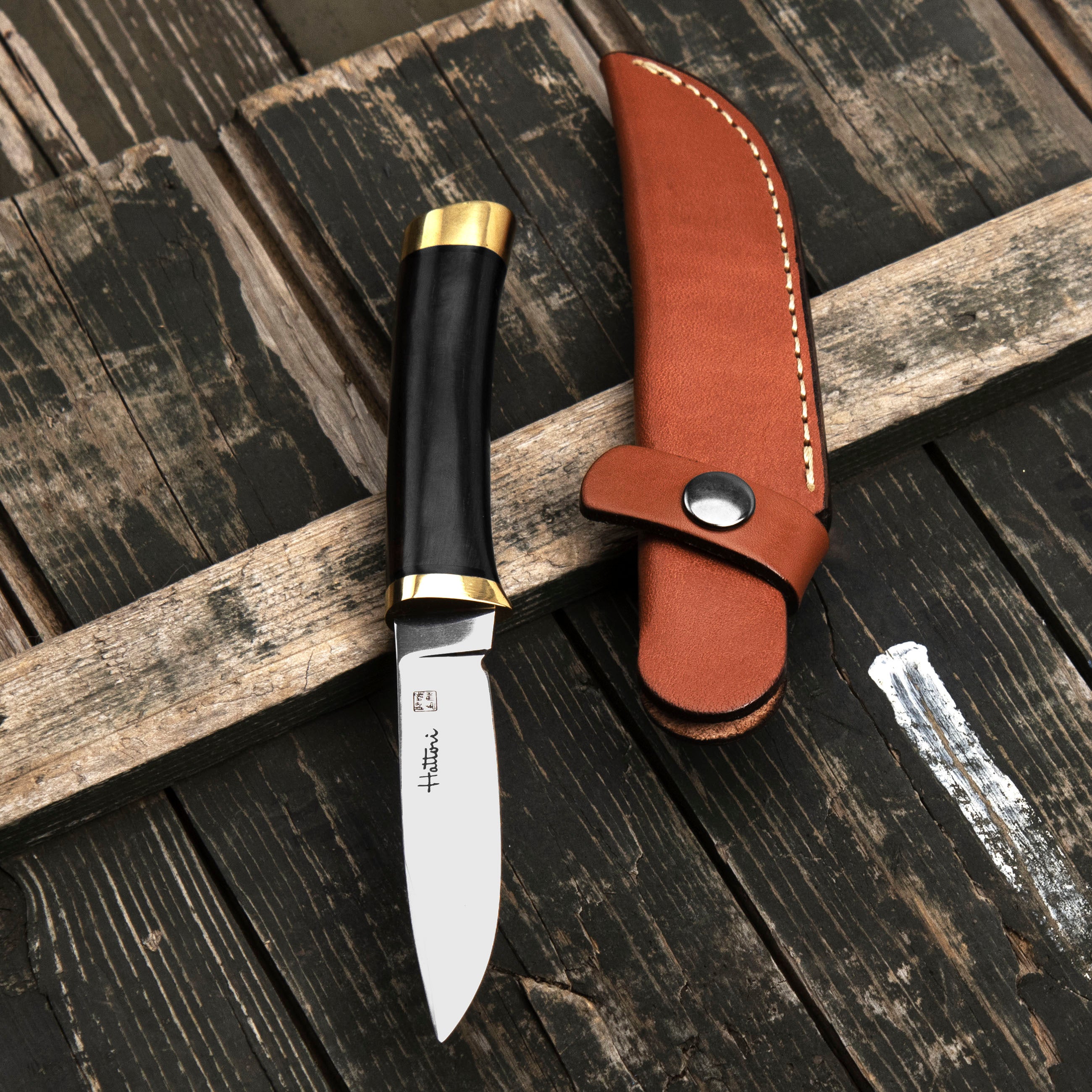 Outdoorový nůž Hattori Hunter VG-10 Heban Outdoor 10 cm