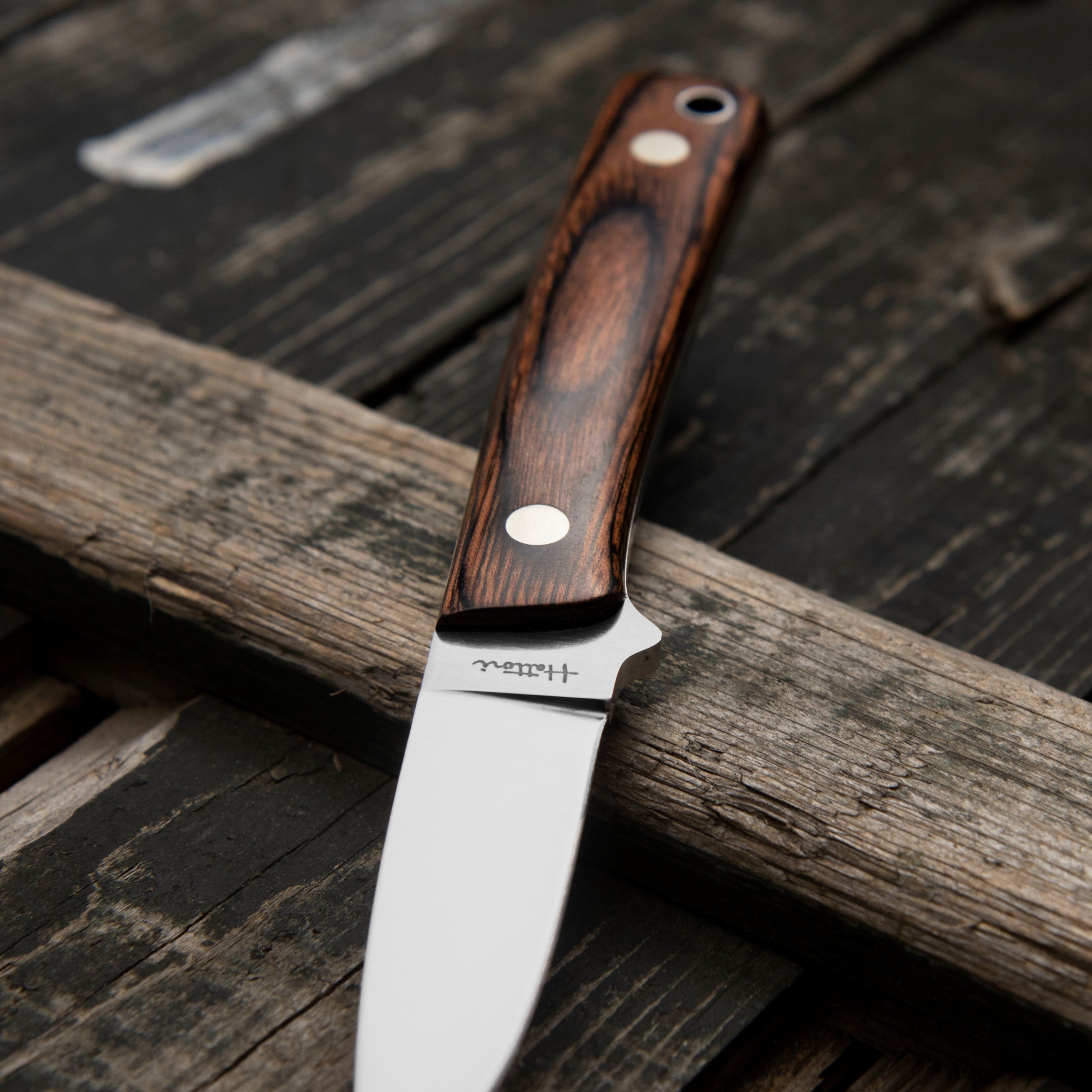 Outdoorový nůž Hattori Little Hunter VG-10 Mahogany Outdoor 6,5 cm