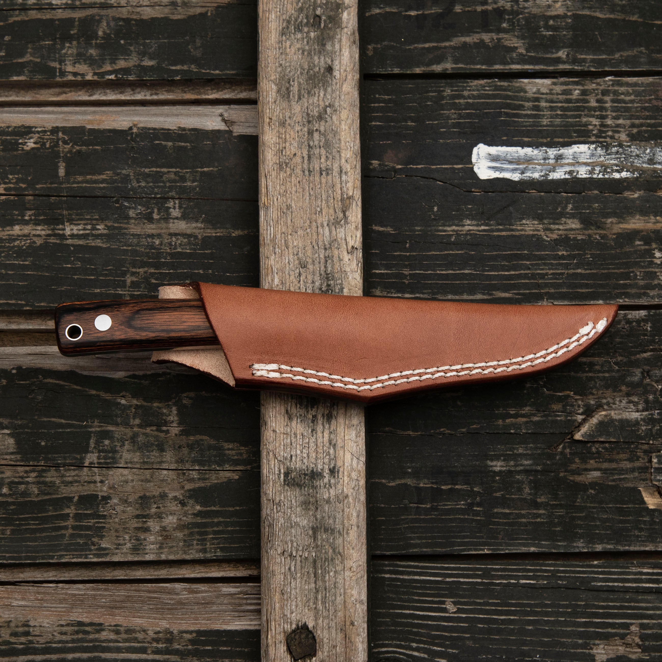 Outdoorový nůž Hattori Little Hunter VG-10 Mahogany Outdoor 6,5 cm