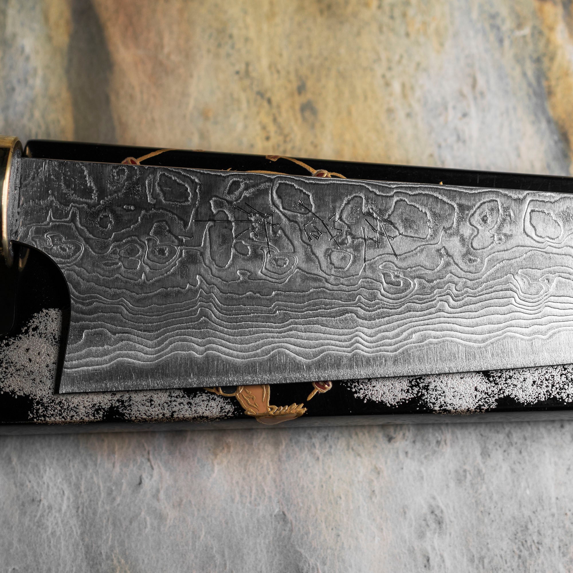 Nůž Univerzální 13 cm Takeshi Saji Art Fujin Raijin R-2 + Saya